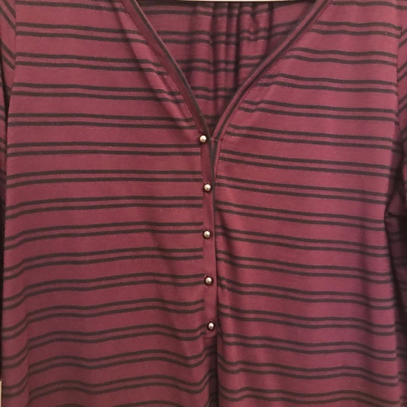 Reitmans Deep Purple 3/4 sleeve Top - Picture 4 of 10